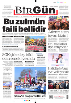 BİRGÜN 10 Mart 2025 gazete manşeti