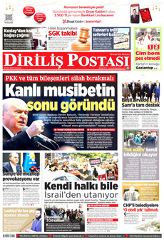 DİRİLİŞ POSTASI 10 Mart 2025 gazete manşeti