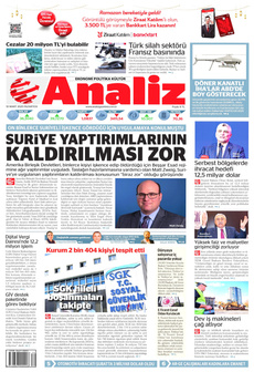 ANALİZ 10 Mart 2025 gazete manşeti