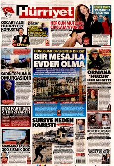 HÜRRİYET 9 Mart 2025 gazete manşeti