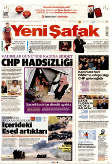 YENİ ŞAFAK 9 Mart 2025 gazete manşeti