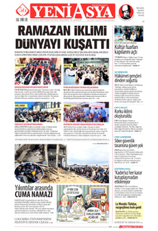 YENİ ASYA 9 Mart 2025 gazete manşeti