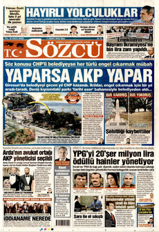 SÖZCÜ 11 Mart 2025 gazete manşeti