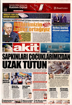 YENİ AKİT 11 Mart 2025 gazete manşeti
