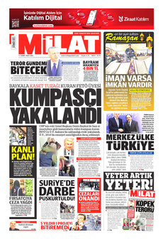 MİLAT 11 Mart 2025 gazete manşeti
