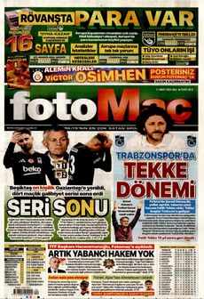 FOTOMAÇ 11 Mart 2025 gazete manşeti
