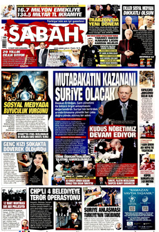 SABAH 12 Mart 2025 gazete manşeti