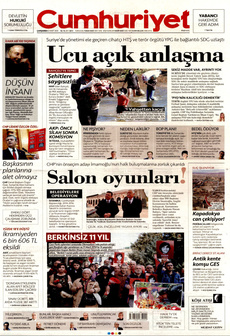 CUMHURİYET 12 Mart 2025 gazete manşeti