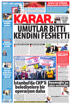 KARAR 12 Mart 2025 gazete manşeti