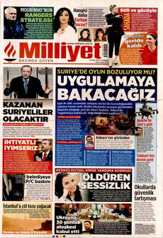 MİLLİYET 12 Mart 2025 gazete manşeti