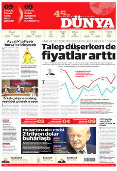 DÜNYA 12 Mart 2025 gazete manşeti