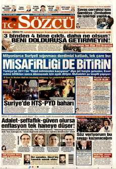 SÖZCÜ 13 Mart 2025 gazete manşeti