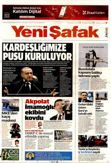 YENİ ŞAFAK 13 Mart 2025 gazete manşeti