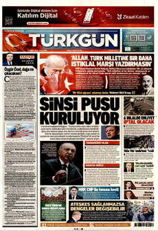 TÜRKGÜN 13 Mart 2025 gazete manşeti