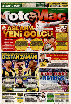 FOTOMAÇ 13 Mart 2025 gazete manşeti