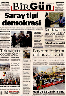 BİRGÜN 13 Mart 2025 gazete manşeti