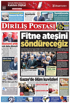 DİRİLİŞ POSTASI 13 Mart 2025 gazete manşeti