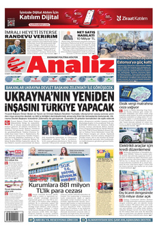 ANALİZ 13 Mart 2025 gazete manşeti