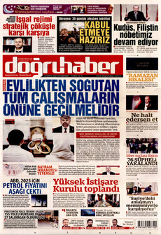 DOĞRU HABER 13 Mart 2025 gazete manşeti