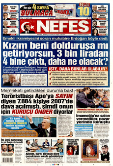 NEFES 13 Mart 2025 gazete manşeti