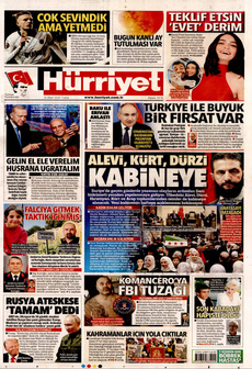 HÜRRİYET 14 Mart 2025 gazete manşeti