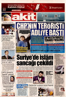 YENİ AKİT 14 Mart 2025 gazete manşeti