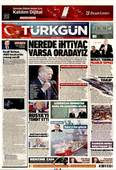 TÜRKGÜN 14 Mart 2025 gazete manşeti