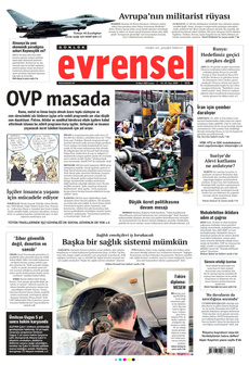 EVRENSEL 14 Mart 2025 gazete manşeti
