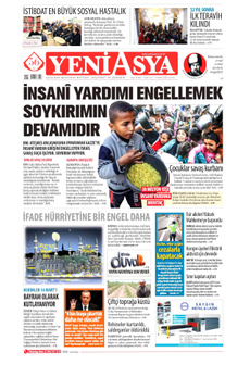 YENİ ASYA 14 Mart 2025 gazete manşeti