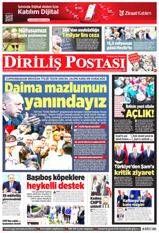 DİRİLİŞ POSTASI 14 Mart 2025 gazete manşeti