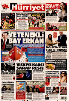 HÜRRİYET 15 Mart 2025 gazete manşeti