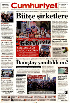 CUMHURİYET 15 Mart 2025 gazete manşeti