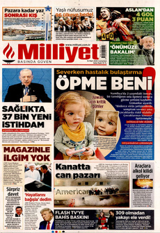 MİLLİYET 15 Mart 2025 gazete manşeti