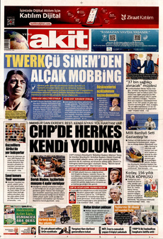 YENİ AKİT 15 Mart 2025 gazete manşeti