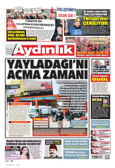 AYDINLIK GAZETESİ 15 Mart 2025 gazete manşeti