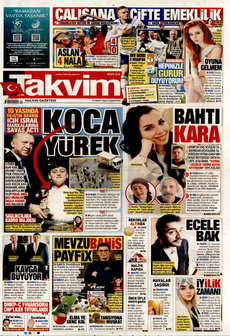 TAKVİM 15 Mart 2025 gazete manşeti