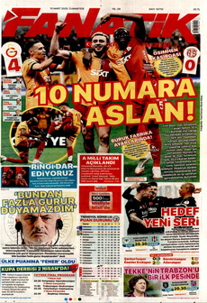 FANATİK 15 Mart 2025 gazete manşeti