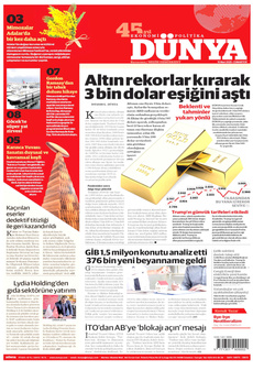 DÜNYA 15 Mart 2025 gazete manşeti