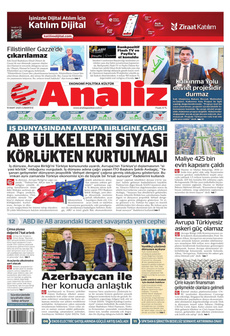 ANALİZ 15 Mart 2025 gazete manşeti
