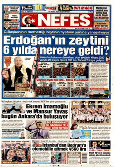 NEFES 15 Mart 2025 gazete manşeti