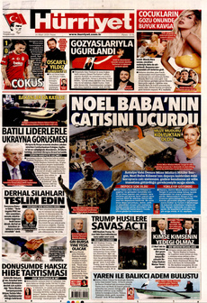 HÜRRİYET 16 Mart 2025 gazete manşeti
