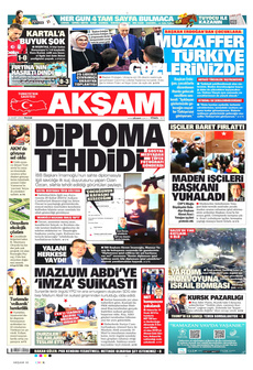 AKŞAM 16 Mart 2025 gazete manşeti