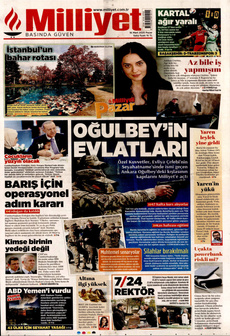 MİLLİYET 16 Mart 2025 gazete manşeti