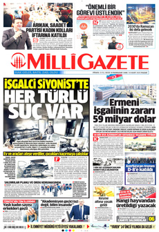 MİLLİ GAZETE 16 Mart 2025 gazete manşeti