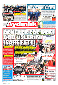 AYDINLIK GAZETESİ 16 Mart 2025 gazete manşeti