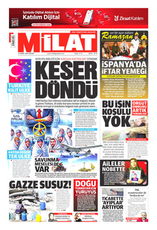 MİLAT 16 Mart 2025 gazete manşeti