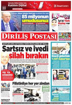 DİRİLİŞ POSTASI 16 Mart 2025 gazete manşeti