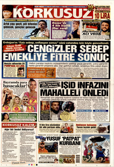 KORKUSUZ 16 Mart 2025 gazete manşeti
