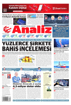 ANALİZ 16 Mart 2025 gazete manşeti