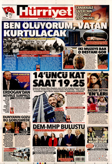 HÜRRİYET 18 Mart 2025 gazete manşeti